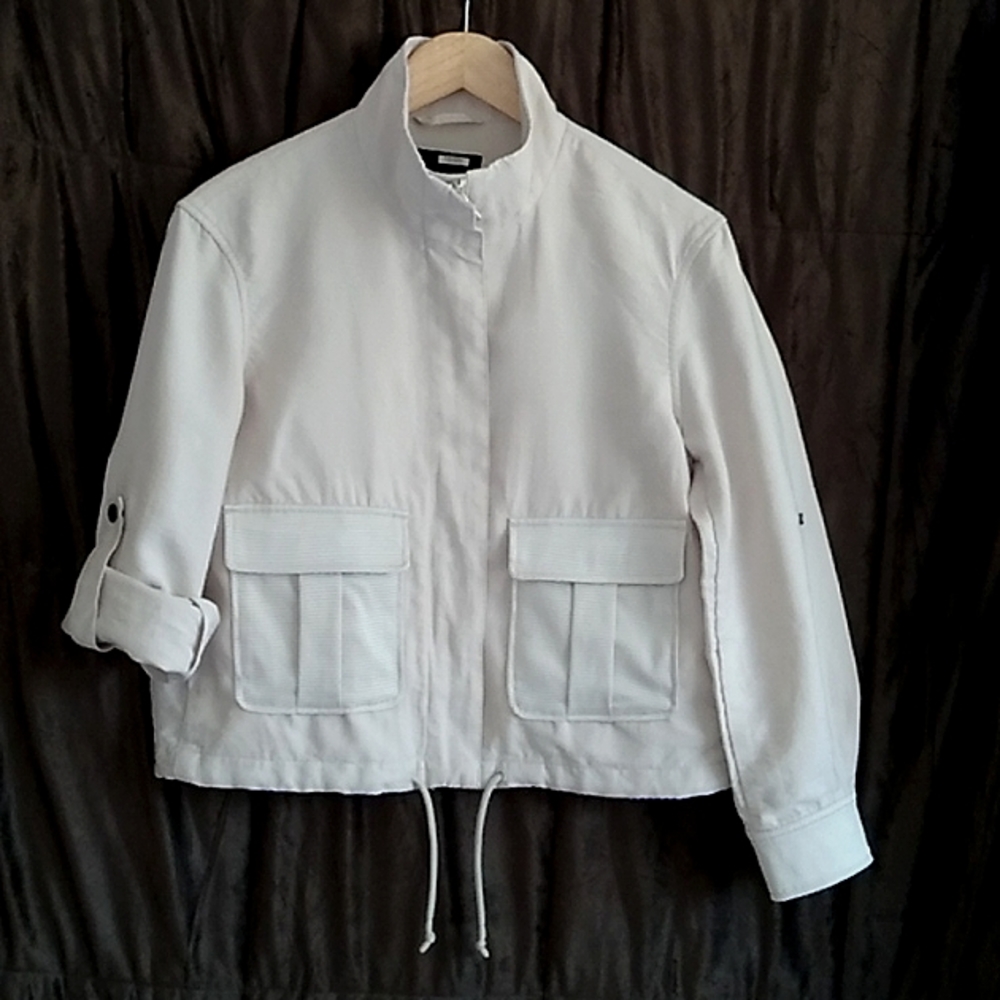 Banana republic petite cargo bomber jacket